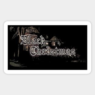 Black Christmas Sticker